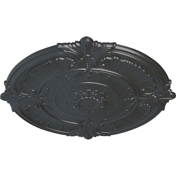 Attica Ceiling Medallion (Fits Canopies Up To 3 3/4), Hand-Painted Pewter, 39 1/2OD X 2 1/2P